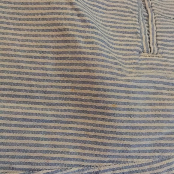 DKNY pin stripe blue mid rise shorts - Picture 5 of 5